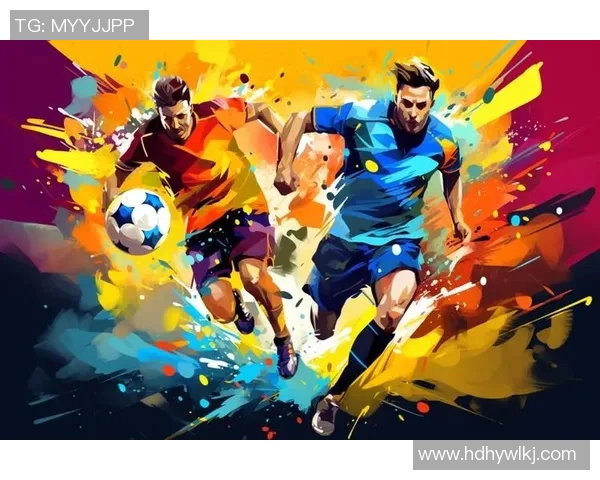 足球明星卡通形象踢人趣味插画展现精彩瞬间